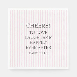 Guardanapo De Papel Hand Drawn Doodle Bridal Shower Pink