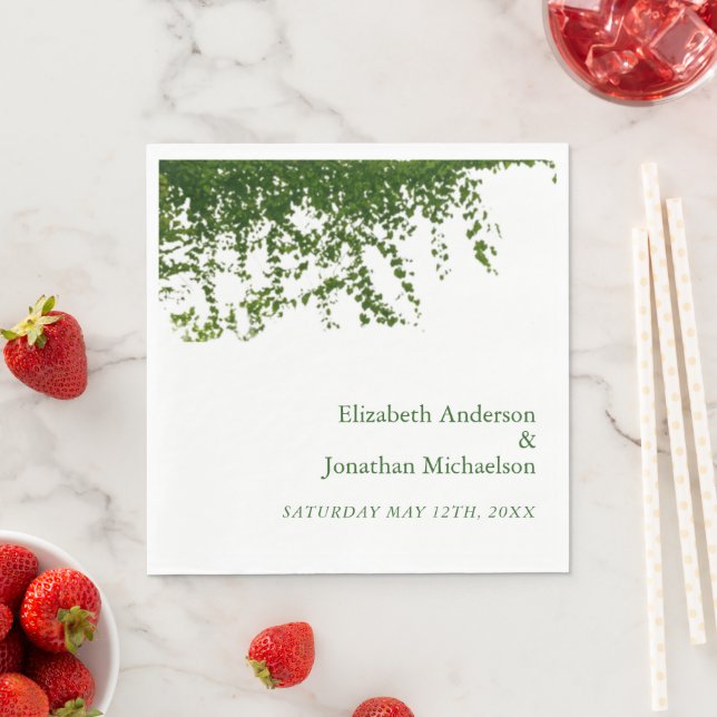 Guardanapo De Papel Hanging Ivy Greenery Wedding (Insitu)