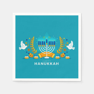 Guardanapo De Papel Hannukah menorah