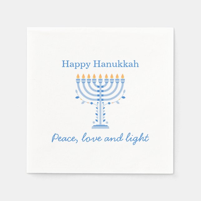 Guardanapo De Papel Hannukah paper napkins - Happy Hanukkah (Frente)