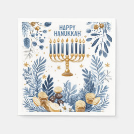 Guardanapo De Papel Hanukkah Harmony Watercolor Festival das Luzes