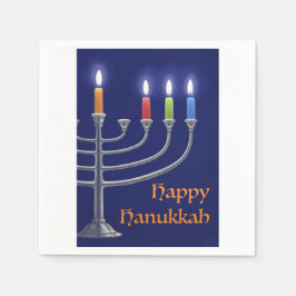 Guardanapo De Papel "Hanukkah Menorah." Napkins