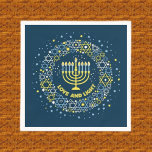 Guardanapo De Papel Hanukkah Menorah Paper Napkins, Toalha Convidada<br><div class="desc">Hannukah</div>