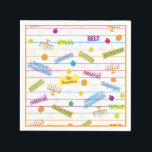 Guardanapo De Papel Hanukkah Napkin Personaliza "Festa Chanukah"<br><div class="desc">O papel do "Festa Chanukah", guardanapos. Feliz Chanukah/Hanukkah! Personalize apagando "As Bernsteins" e adicionando seu próprio texto. Escolha seu estilo, tamanho e cor de fonte favoritos. As ferramentas de edição incluem texto giratório, espaçamento e movimentação.O retângulo amarelo sob "As Bernsteins" também pode ser editado ou excluído. O retângulo laranja ao...</div>