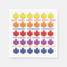 Hanukkah Napkin Personaliza "Sonhos 3D"