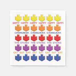 Guardanapo De Papel Hanukkah Napkin Personaliza "Sonhos 3D"