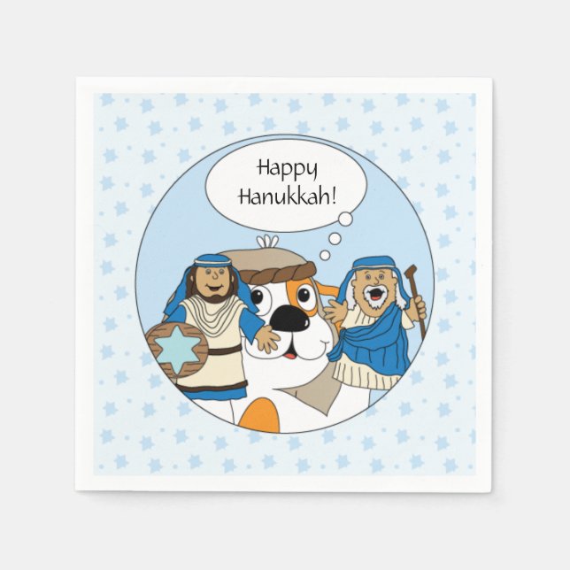 Guardanapo De Papel Hanukkah Napkins Personalize (Frente)