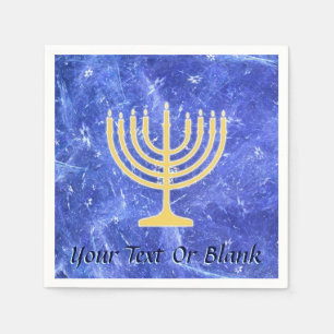 Guardanapo De Papel Hanukkah Snowstorm Menorah
