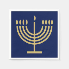Guardanapo De Papel Hanukkiah Feliz Hanukkah Judaico dreidel Menorah