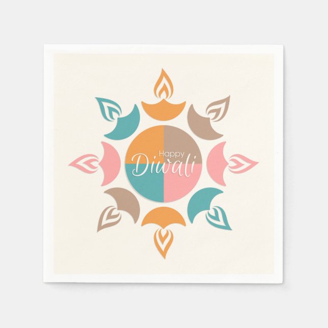 Guardanapo De Papel Happy Diwali Napkins (Frente)