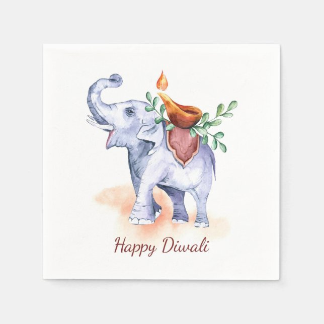 Guardanapo De Papel Happy Diwali Napkins (Frente)