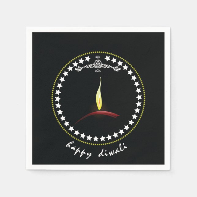 Guardanapo De Papel Happy Diwali Paper Napkins (Frente)