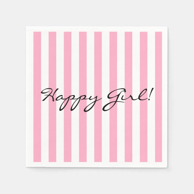 Guardanapo De Papel Happy Girl Paper Napkin (Frente)