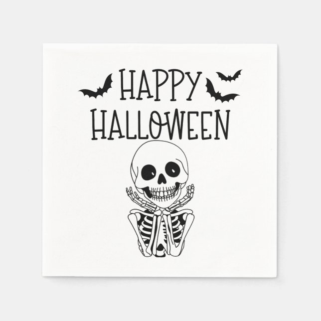 Guardanapo De Papel Happy Halloween Serviette en papier (Frente)