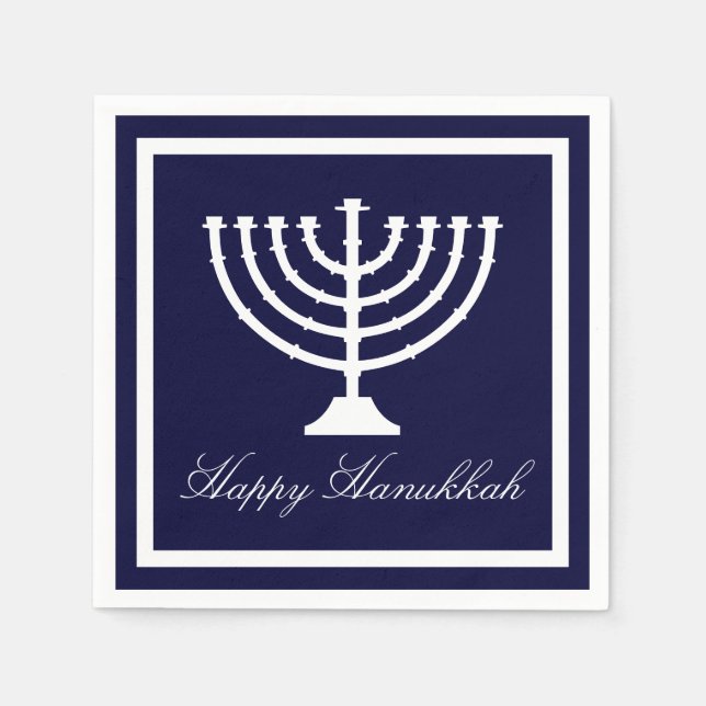 Guardanapo De Papel Happy Hanukkah (Frente)