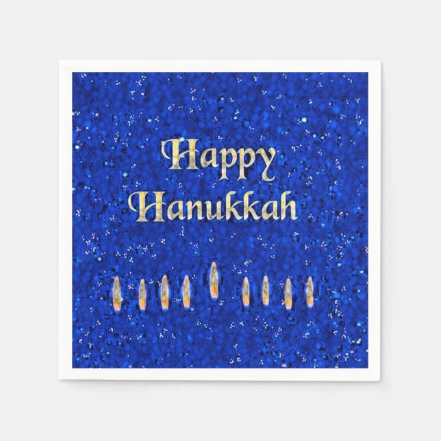 Guardanapo De Papel Happy Hanukkah (Frente)