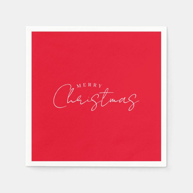 Guardanapo De Papel Happy New Year Merry Christmas Holiday Season (Frente)