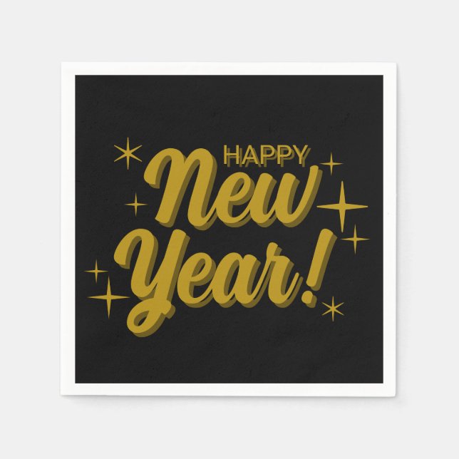Guardanapo De Papel Happy New Years Napkins (Frente)