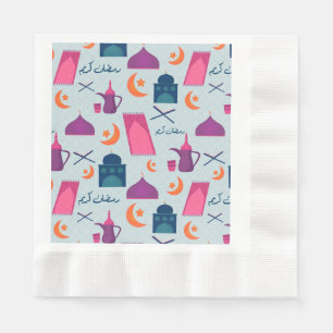 Guardanapo De Papel Happy Ramadan Pattern