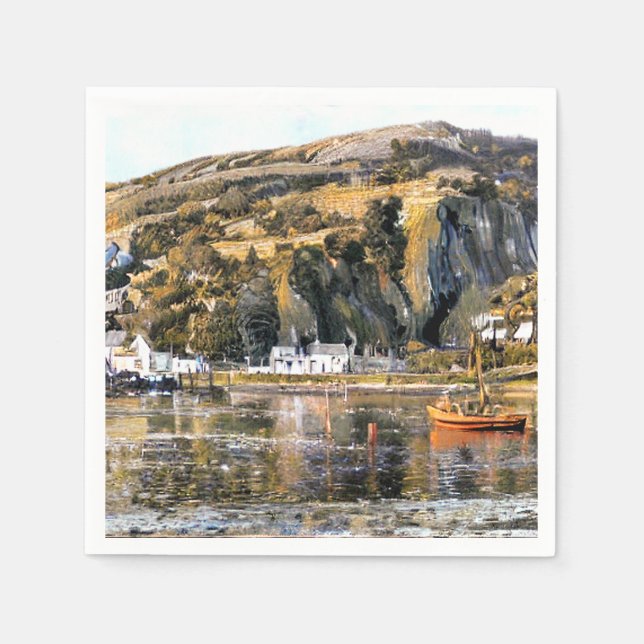 GUARDANAPO DE PAPEL HARBOR BARMOUTH WALES (Frente)