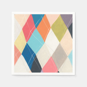 Guardanapo De Papel Harlequin Hopscotch - Padrão de Argyle