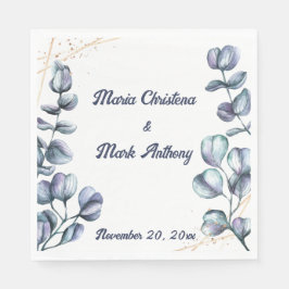 Guardanapo De Papel Harmonia de Flores Silvestres Casamento Personaliz