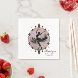 Guardanapo De Papel Harmonia do Movimento A bailarina à luz das estrel