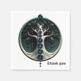 Guardanapo De Papel Harmonia na árvore mística da vida.