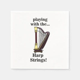 Guardanapo De Papel Harp Musical Instrumento Harp Party
