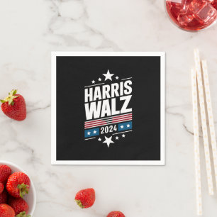 Guardanapo De Papel Harris Waltz 2024 Kamala Harris Tim Waltz 2024