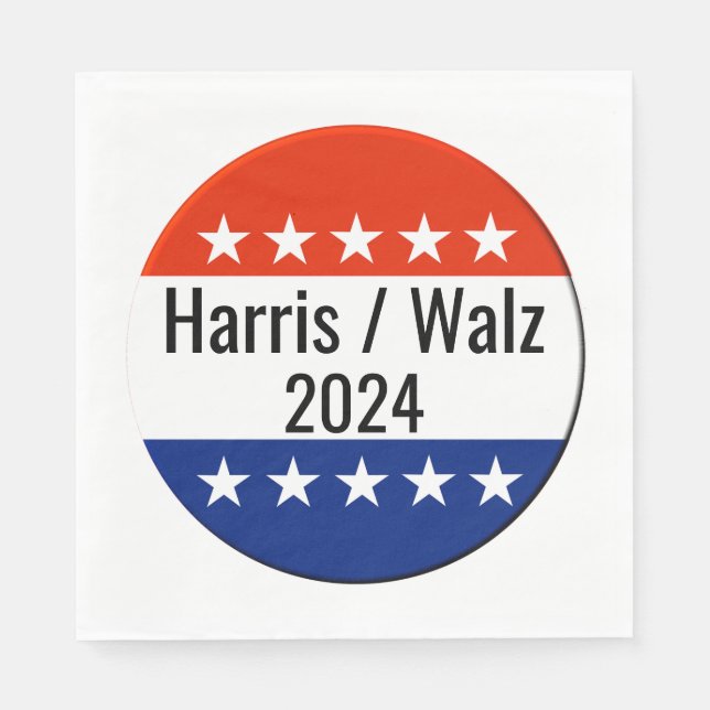 Guardanapo De Papel Harris Walz 2024 Eleição (Frente)