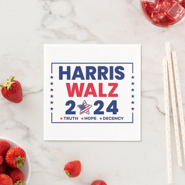 Guardanapo De Papel Harris Walz 2024 | Harris Walz (Insitu)