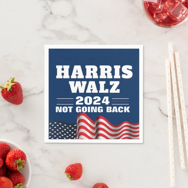Guardanapo De Papel Harris Walz 2024 | Vote Democrata (Insitu)