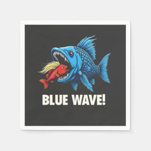 Guardanapo De Papel Harris Walz Eleito Blue Waves Democrat Fish