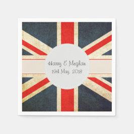 Guardanapo De Papel Harry e Meghan Royal Wedding Paper Napins