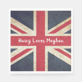 Guardanapo De Papel Harry LOVES Meghan Royal Festa de casamento Napkin