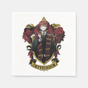 Guardanapo De Papel HARRY POTTER™ Anime Brasão da Casa Ron Weasley