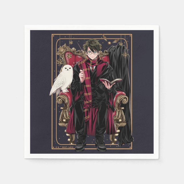 Guardanapo De Papel HARRY POTTER™ | Anime HARRY POTTER™ Sentado (Frente)