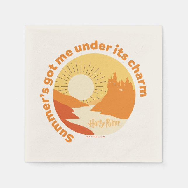 Guardanapo De Papel HARRY POTTER™ | Castelo Summer Magic HOGWARTS™ (Frente)