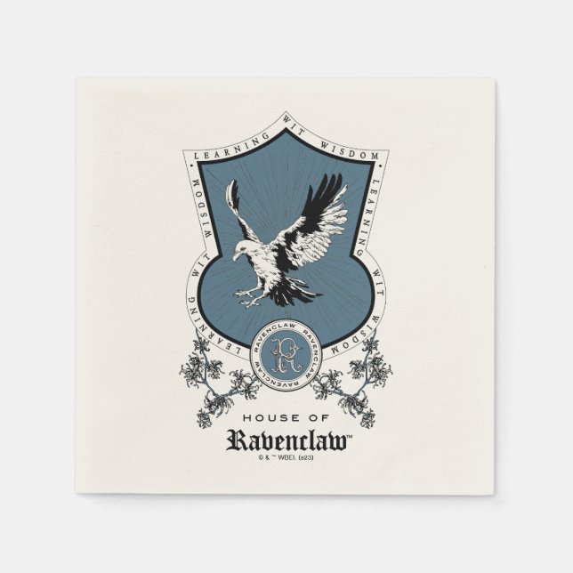 Guardanapo De Papel HARRY POTTER™ | Desenho Delicado RAVENCLAW™ Crest (Frente)