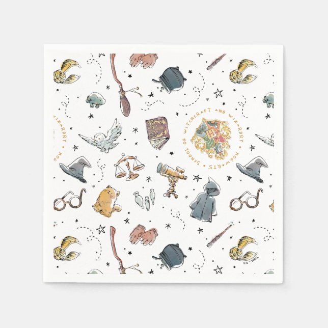 Guardanapo De Papel HARRY POTTER™ Icons Pattern (Frente)