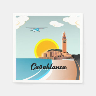 Guardanapo De Papel Hassan II Mesquita Casablanca Marrocos