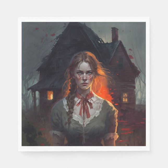 Guardanapo De Papel Haunting house (Frente)