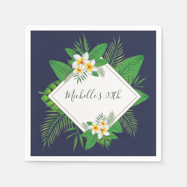 Guardanapo De Papel Havaiana Aloha Luau Festa de aniversário (Frente)