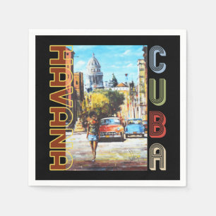 Guardanapo De Papel Havana Cuba Fine Art - Capital Nacional