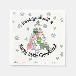 Guardanapo De Papel Have a furry little Christmas