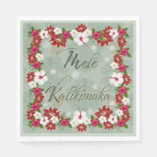 Guardanapo De Papel Hawaiian Mele Kalikimaka Paper Napkins