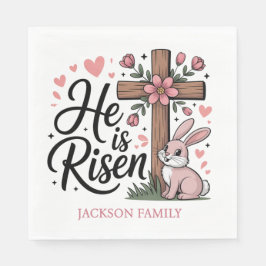 Guardanapo De Papel He is Risen! Easter Sunday Paper