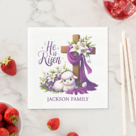 Guardanapo De Papel He is Risen! Easter Sunday Paper