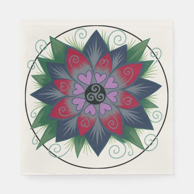 Guardanapo De Papel Hearts and Vines (Frente)